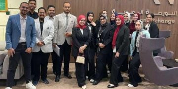 تفاصيل زيارة طلاب كلية الإدارة بالجامعة المصرية الروسية للبورصة