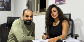 بالصور. «ندى بهجت» توقع عقد مسلسل السرايا الصفرا