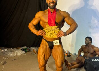 البطل السعودي عبدالله الحاجي يحصد 4 ميداليات في بطولة NPC العالمية بليبيا