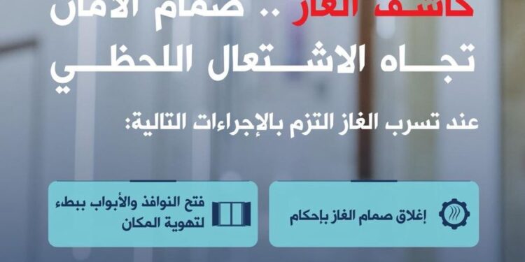 *الدفاع المدني يؤكد أهمية توافر أجهزة كاشف تسرب الغاز في المنازل*