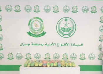 دوريات الأفواج الأمنية بمنطقة جازان تقبض على شخص لترويجه (14) كيلو جرامًا من نبات القات المخدر