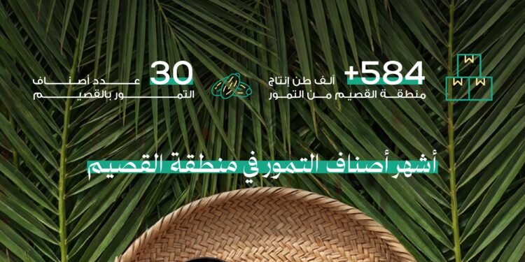 بنحو 584 ألف طن و30 صنفاً تمور القصيم تُزيّن موائد رمضان وتجمع بين التنوع والفائدة الغذائية