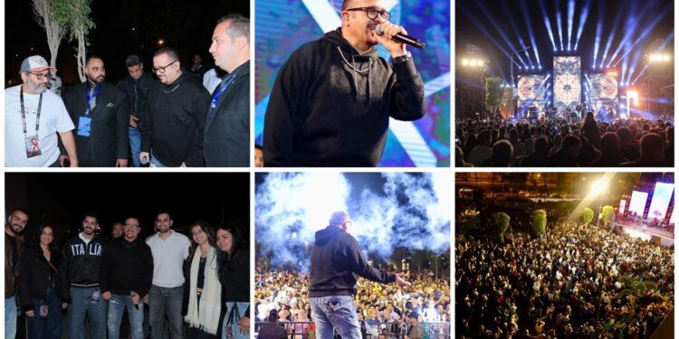 هشام عباس يحيي حفلEast Hub لمجموعة طلعت مصطفى بحضور جماهيري ضخم يتجاوز 7000 شخص