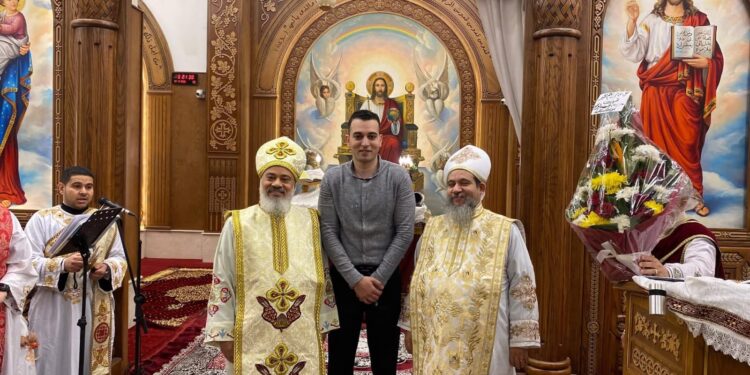 الدكتور أحمد سيد شلتوت يزور كنائس بولاق الدكرور لتقديم التهنئة ويؤكد على وحدة الصف الوطني