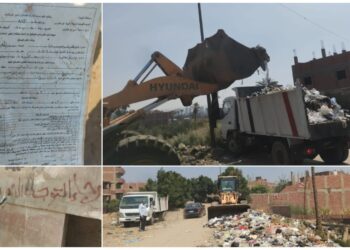 رفع القمامة من محيط دير أبو سيفين بطموه مركز أبو النمرس والتنبيه بإستكمال التصالح