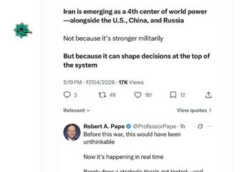 محلل امريكي: ايران باتت رابع قوة عالمية إلى جانب الولايات المتحدة والصين وروسيا