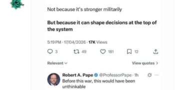 محلل امريكي: ايران باتت رابع قوة عالمية إلى جانب الولايات المتحدة والصين وروسيا