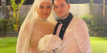 زفاف  احمد ومي بحضور الأهل والأصدقاء