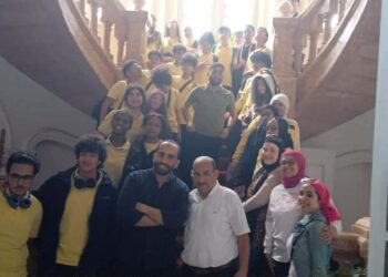 طلاب النيل الدولية في ضيافة مكتبة القاهرة