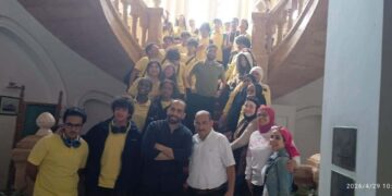 طلاب النيل الدولية في ضيافة مكتبة القاهرة