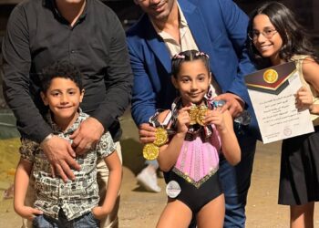 للمرة الرابعة فيروز احمد حسن تحصل على المركز الأول في بطولة الجمهورية للجمباز