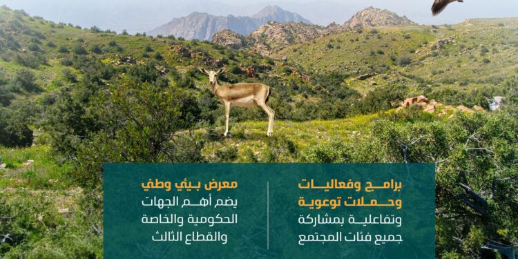 انطلاق فعاليات أسبوع البيئة 2026 في جميع مناطق المملكة غدًا الأحد
