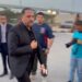 الفنان عماد زيادة يشارك في عزاء والد حمدي الميرغني بمسجد الشرطة بالشيخ زايد