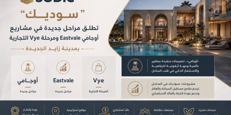 سوديك” تطلق فصلاً جديداً من الاستثمارات في الساحل الشمالي وزايد الجديدة بمراحل وتوسعات تجارية مبتكرة