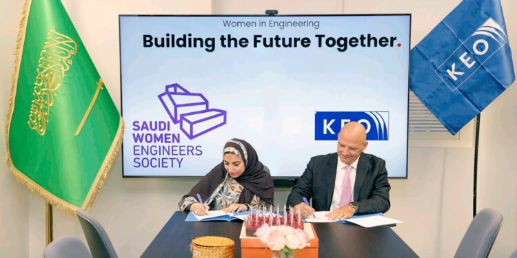 بالعاصمة الرياض  جمعية مهندسات سعوديات توقع مذكرة تفاهم مع شركة كيو (KEO)