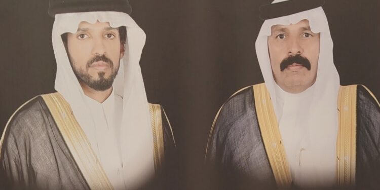 عبدالله بن مدهش ال عويد عريسا في قاعة الهدا بالأحساء