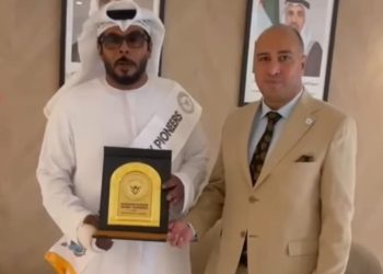 المركز العربي الأوروبي يكرم “خالد السلامي” علي هامش مؤتمر الأمم المتحدة بأبوظبي