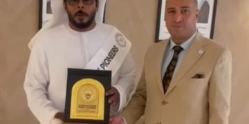 المركز العربي الأوروبي يكرم “خالد السلامي” علي هامش مؤتمر الأمم المتحدة بأبوظبي